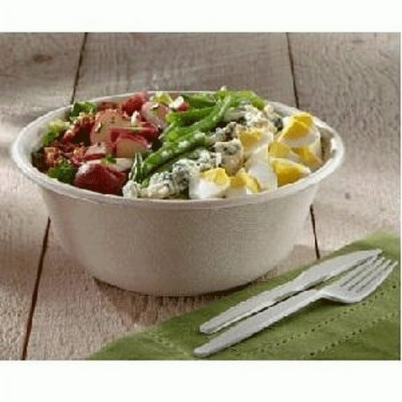Sabert Pulp Fiber, Compostable, Round Bowl, 48 oz. | 300/Case