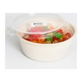thumbnail image 1 of Sabert TerraPac Clear, Sustainable PET Round Lid For 16 oz. Fiber Bowl | 500/Case, 1 of 3