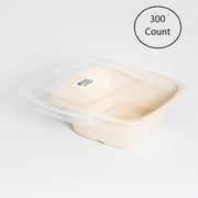 Sabert TerraPac Clear, Sustainable Polypropylene Lid for 24, 28, 32 oz. Square Bowls | 300/Case