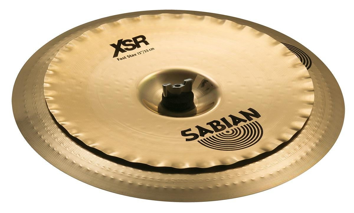 Sabian XSR Fast Stax Cymbals 13 in 16 in Medium Thin Cast Alloy Brilliant