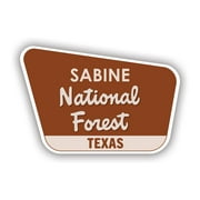 Sabine National Forest Texas tx Sticker Decal - Self Adhesive Vinyl - Weatherproof - Made in USA - texas tx explore hike hiking travel camp camping