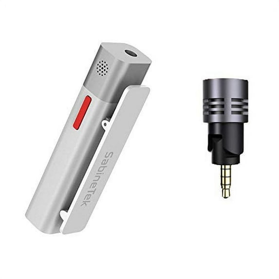 SabineTek SmartMike+ S610 True Wireless Stereo Lapel Microphone with Unidirectional Microphone (White)
