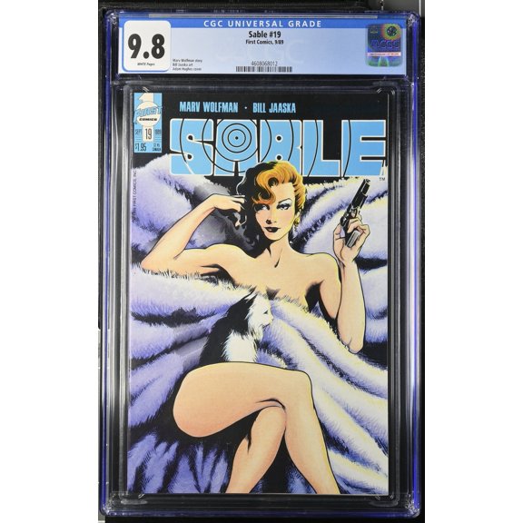 Sable #19 CGC NM/M 9.8 White Pages Adam Hughes Cover! Comic Book