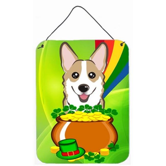 Sable Corgi St. Patricks Day Wall or Door Hanging Prints