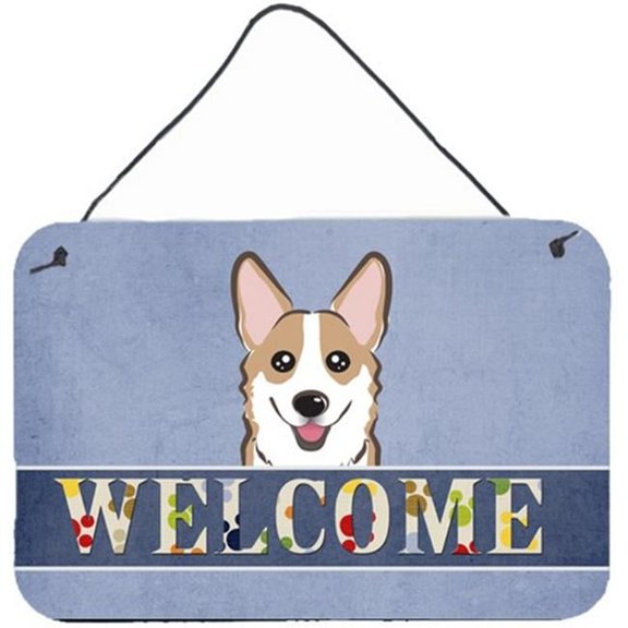 Sable Corgi Welcome Wall and Door Hanging Prints