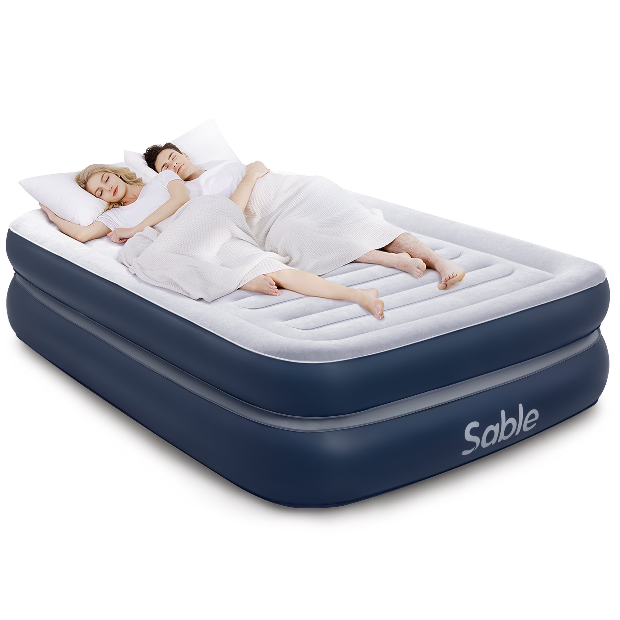 Sable Inflatable Air Mattress, Full Size Air Bed, Guest Bed, Double Height,  with Flocked Top, Internal Electric Pump, for Apartment, Small Home -  Walmart.com