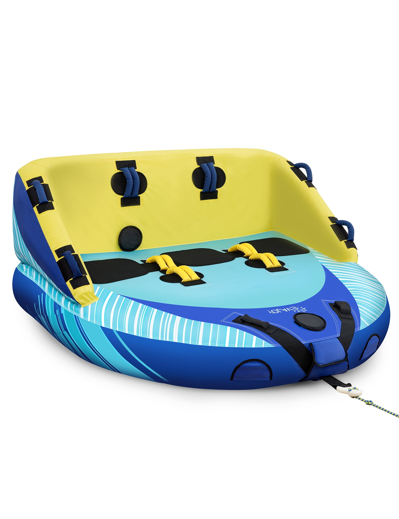 Sable Inflatable Pool, Rectangular Swimming Pool for Kids & Adults, 7.68 x 4.66 x 1.67 ft