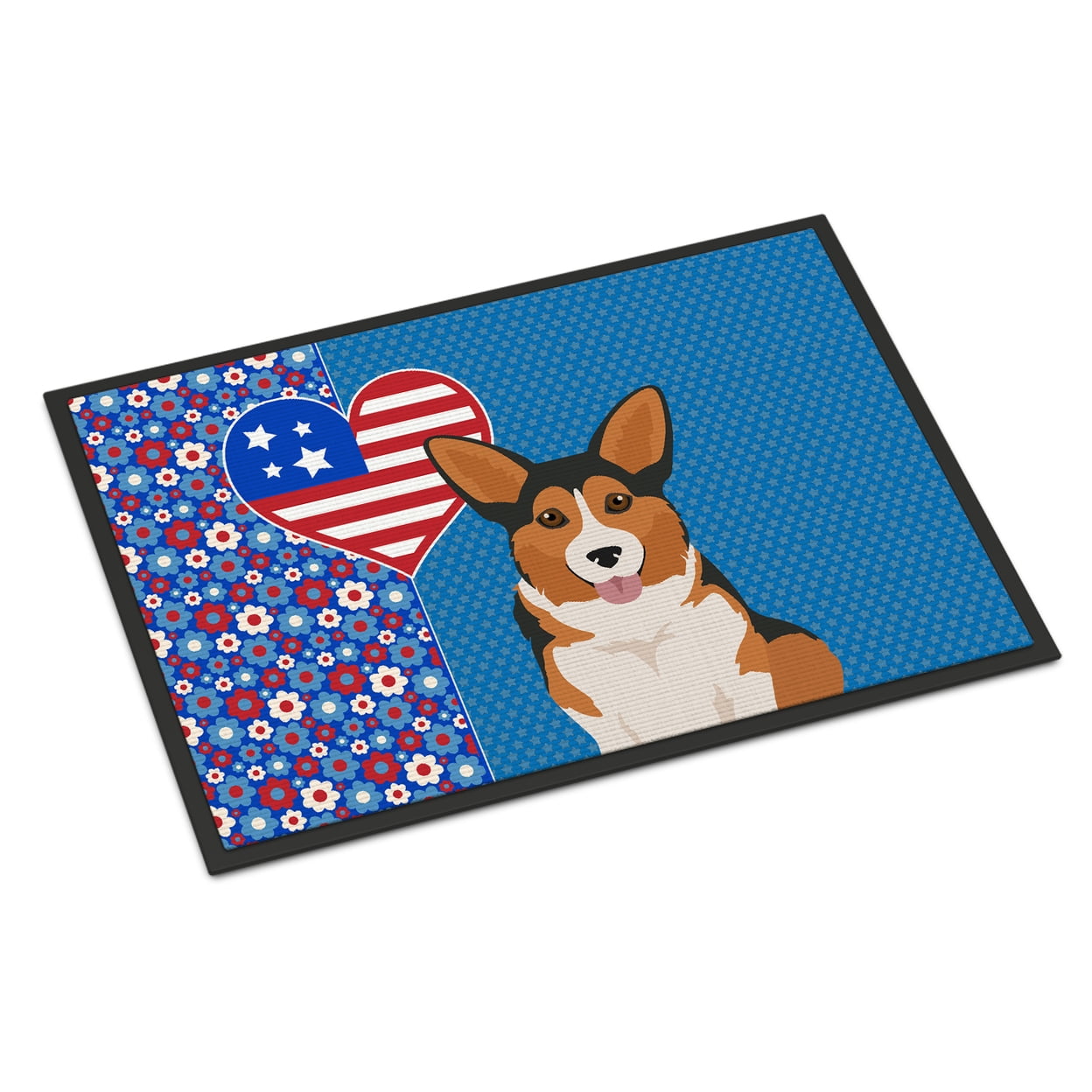 Sable Pembroke Corgi Indoor or Outdoor Mat 24x36 36 in x 24 in
