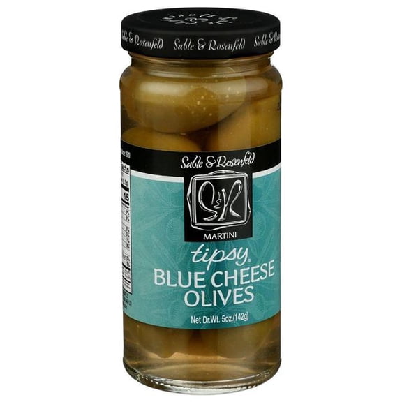 Sable & Rosenfeld Tipsy Blue Cheese Olives, 5 Ounce Jar