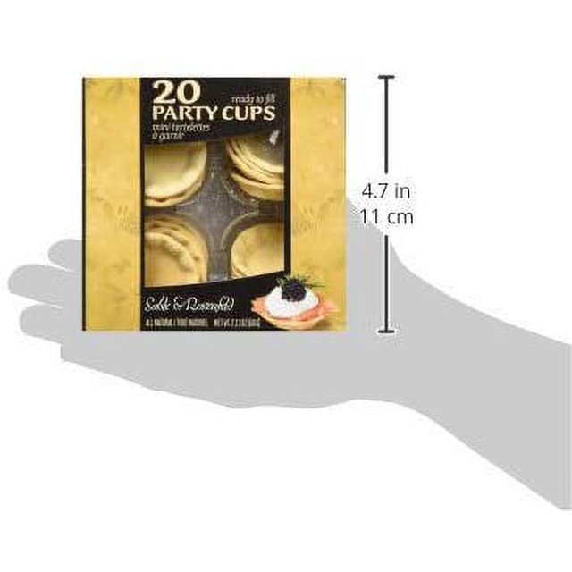 Sable & Rosenfeld Party Cups 20 Mini Tart Shells for Filling with