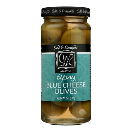 Sable & Rosenfeld Tipsy Blue Cheese Olives, 5 oz (Pack of 6)
