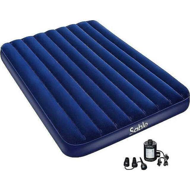 Sable Twin Size Camping Air Mattress Inflatable Air Bed with Electric Pump, Extra Thick