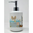 thumbnail image 1 of Sable White Papillon in Bathtub Ceramic Soap Dispenser, 1 of 4