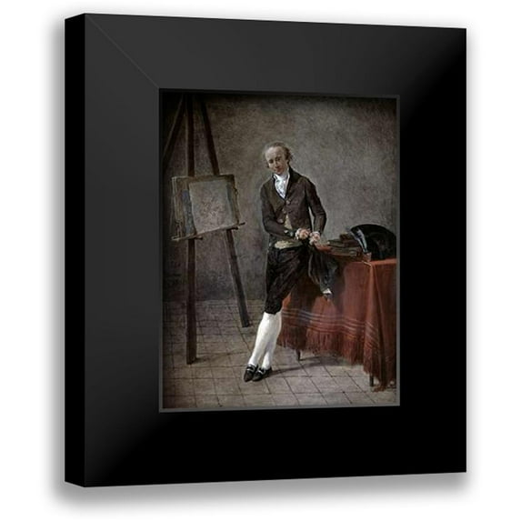 Sablet, Jacques Henri 15x18 Black Modern Framed Museum Art Print Titled - Artist Portrait