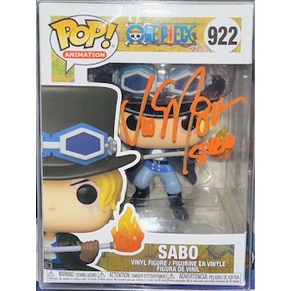 Sabo One Piece Signed Quoted COA Funko Vinyl Figure 922