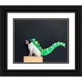 thumbnail image 1 of Sabo, Susan 24x20 Black Ornate Wood Framed with Double Matting Museum Art Print Titled - Dino Dog, 1 of 4