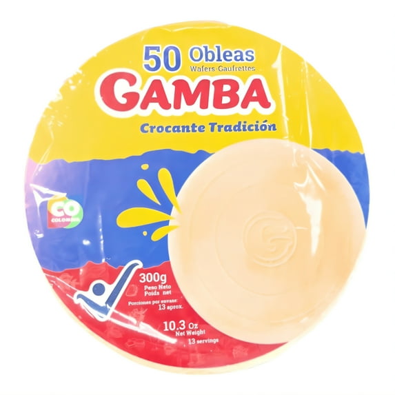 Obleas Gamba - 50 Unidades