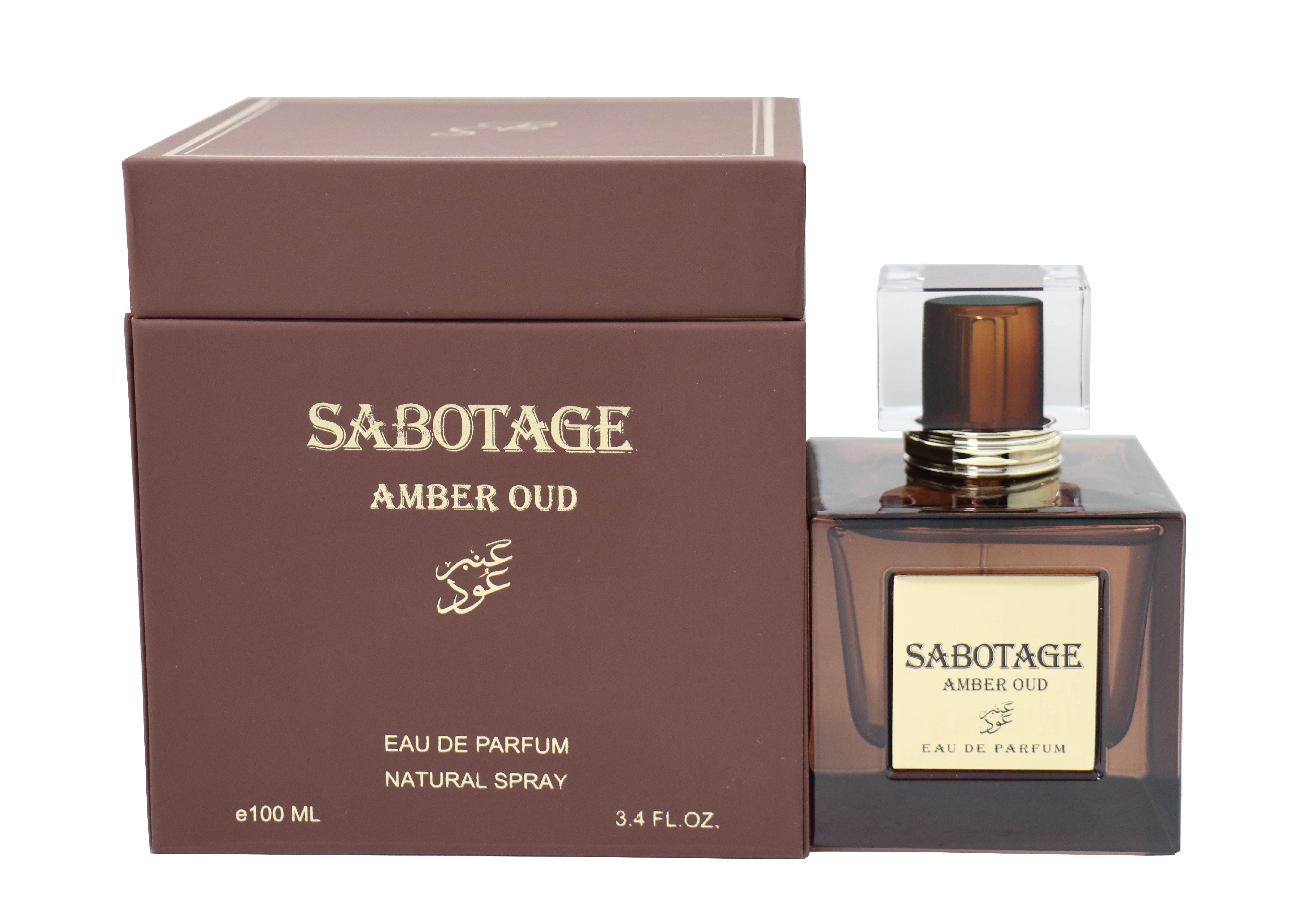 Sabotage Amber Oud 3.4 oz 100 ml Eau De Parfum Spray For Unisex