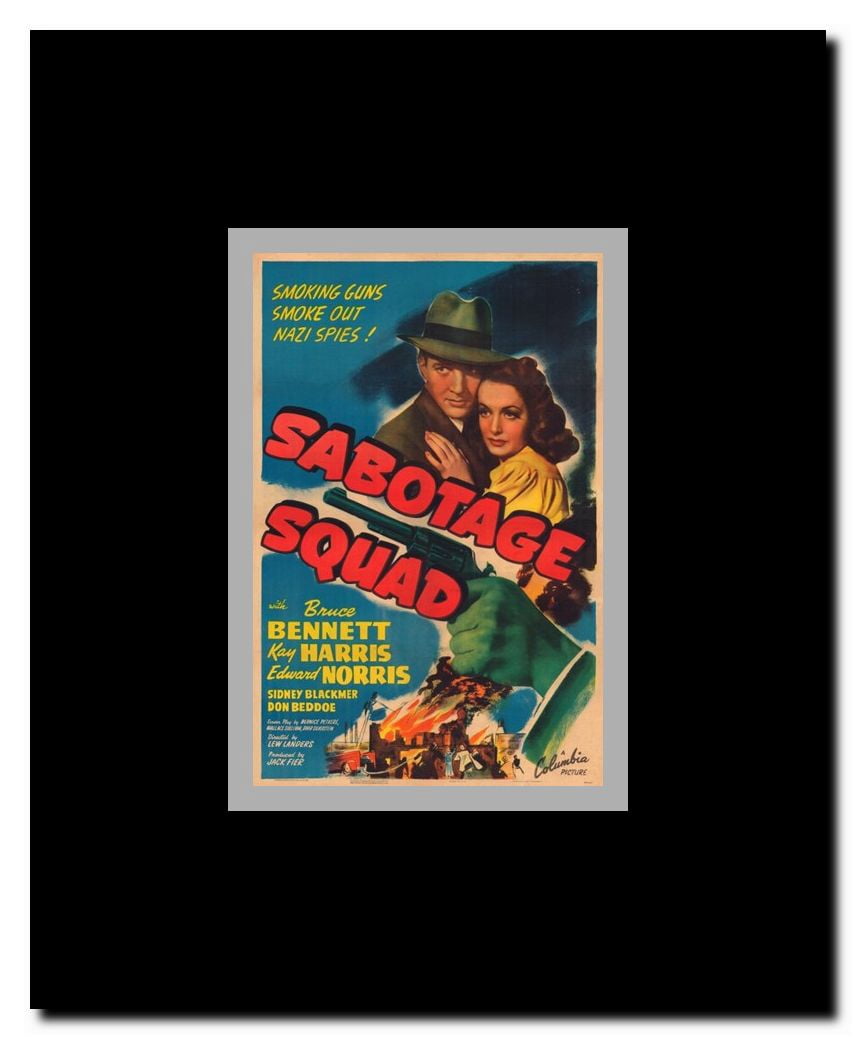 Sabotage Squad Framed Movie Poster