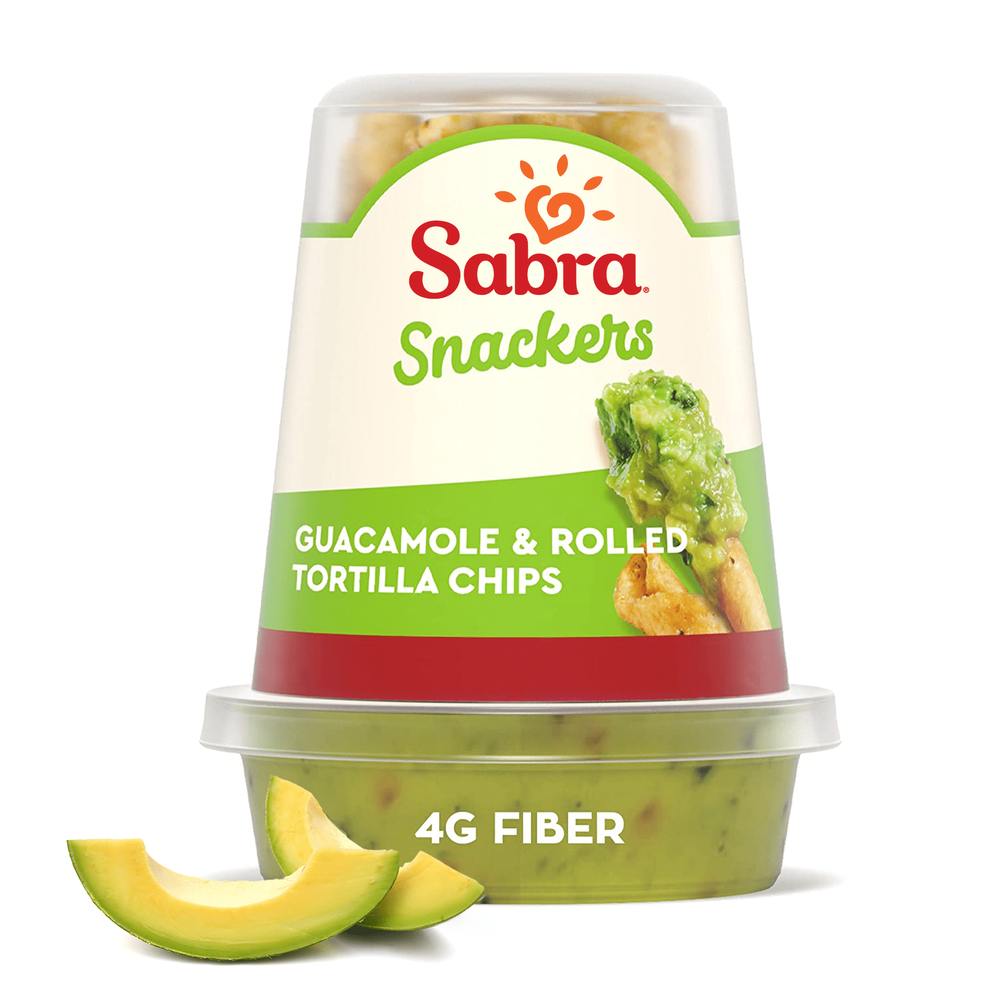 Sabra Snackers Fresh Guacamole Dip and Rolled Tortilla Chips, 2.8 oz, 1