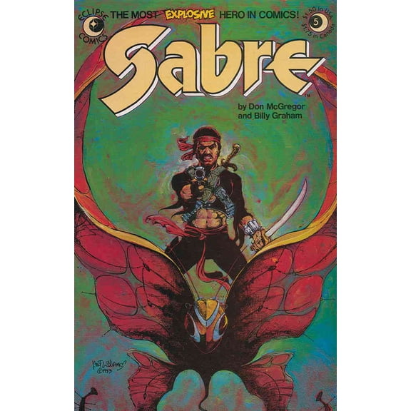 Sabre #5 VF ; Eclipse Comic Book