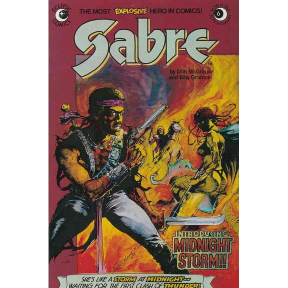 Sabre #6 VF ; Eclipse Comic Book