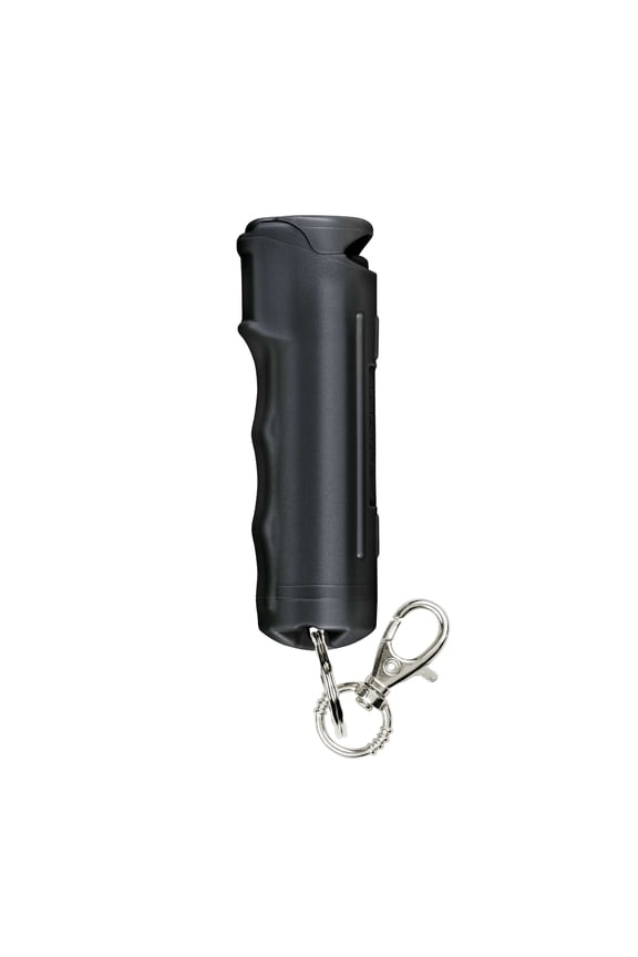Fast Flip Top Pepper Spray with Snap-Clip Keychain, Black, 1 Ct, Pocket Pepper Sprays