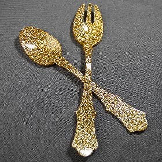 Sabre Flatware Salad Set Old Fashioned Glitter Gold (2pcs)