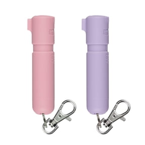 Sabre Mighty Discreet Pepper Spray, Protect Against Multiple Threats with 16 Bursts, Ultra-Compact Design, 40 Percent Smaller Than Other Pepper Sprays, UV Marking Dye, Snap Clip, 0.18 fl oz