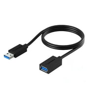 Sabrent 22AWG USB 3.0 Extension Cable - A-Male to A-Female [Black] 3 Feet CB-3030