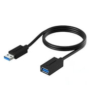 Sabrent 22AWG USB 3.0 Extension Cable - A-Male to A-Female [Black] 3 Feet (CB-3030)