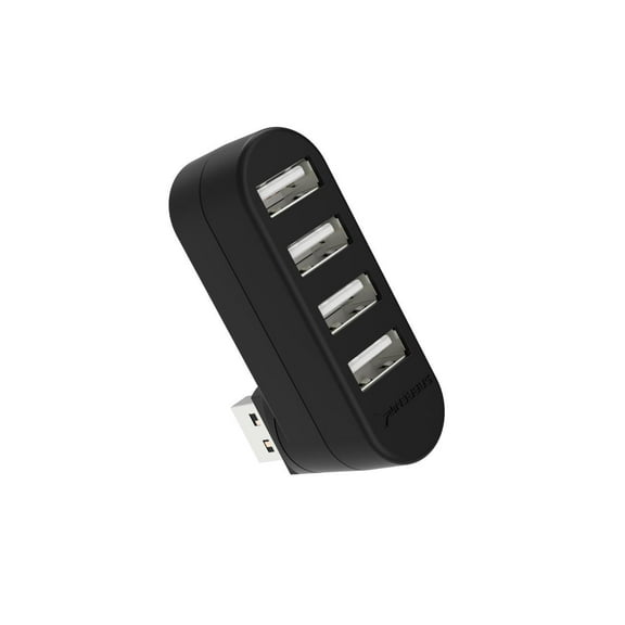Sabrent 4-Port USB 2.0 Hub [90°/180° Degree Rotatable] (HB-UMN4)