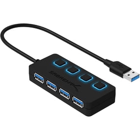 Sabrent 4-Port USB 3.0 Hub with Individual LED Power Switches (HB-UM43)