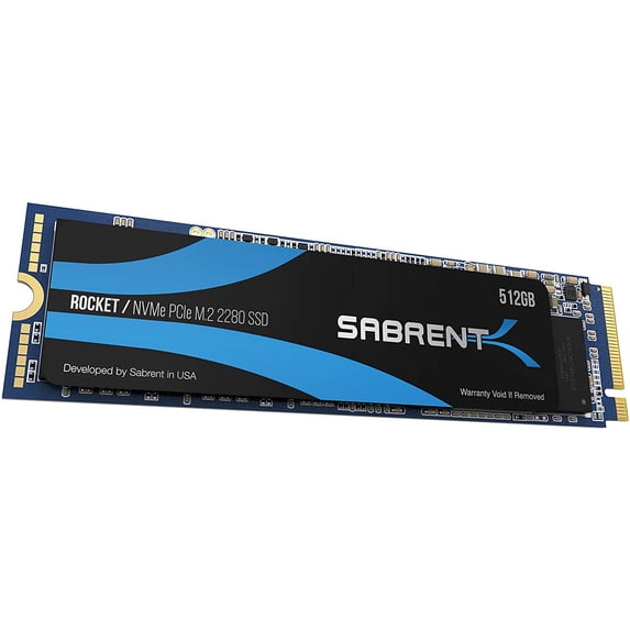 Sabrent 512GB Rocket NVMe PCIe M.2 2280 Internal SSD High Performance Solid State Drive (SB-ROCKET-512)