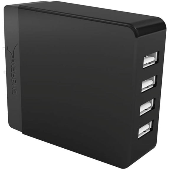 Sabrent 40 Watt 4-Port Rapid USB Wall Charger with Auto Detect Technology