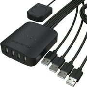 Sabrent USB 2.0 Sharing Switch Up To 4 Computers and Peripherals USB-USS4