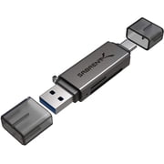 Sabrent USB 3.0 and USB Type-C OTG Card Reader Supports SD, SDHC, SDXC, MMC/MicroSD, T-Flash CR-BCA2