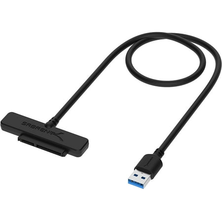 Sabrent - SATA to USB Adapter for 2.5” SATA Drives - Black