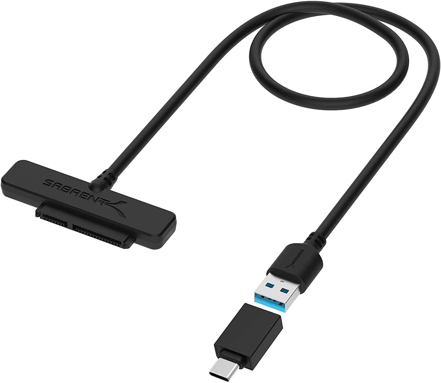 Sabrent USB 3.1 (Type-A) to SSD / 2.5-Inch SATA Hard Drive Adapter  [Optimized for SSD, Support UASP SATA III] (EC-SS31) 
