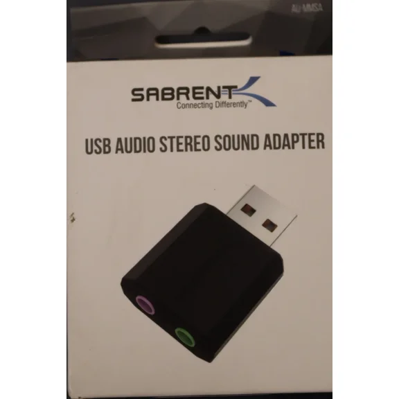 Sabrent Usb External Stereo Sound Adapter For Windows And Mac. Plug And Play