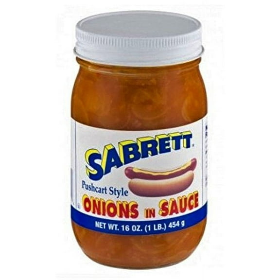Sabrett Onions in Sauce Jar 16 Oz. (Pack of Two)