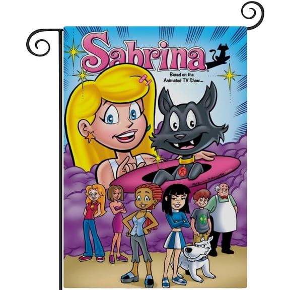 Sabrina The Animated Series-themed Garden Flag. Perfect gift for fans, friends, and family members, and suitable for outdoor activities, party decorations11''x18''
