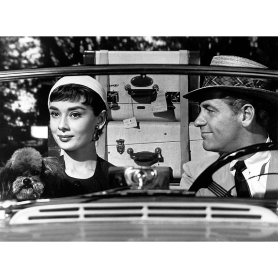 Sabrina Audrey Hepburn William Holden 1954 Photo Print (28 x 22)