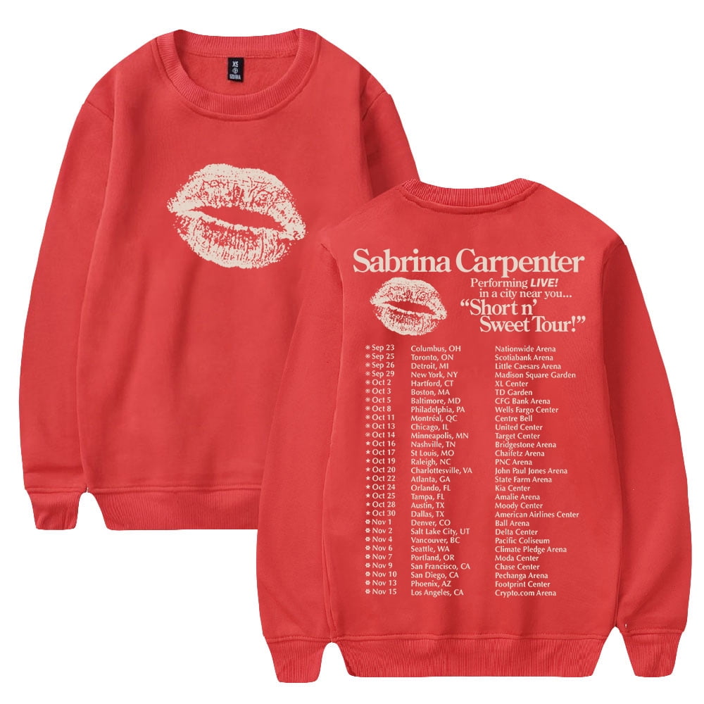Sabrina Carpenter Merch 2025 Short n' Sweet Tour Long Sleeve Streetwear