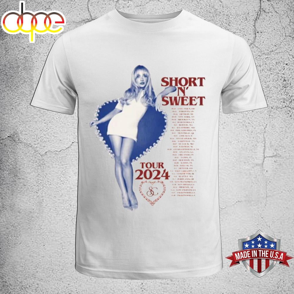 Sabrina carpenter merch short n sweet tour dates signature music