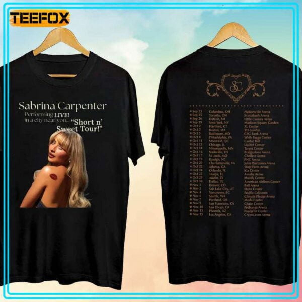 Sabrina Carpenter Short N Sweet Tour 2024 Music Unisex TShirt