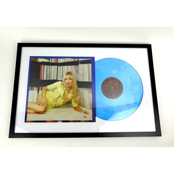 Sabrina Carpenter Signed Autograph Short N' Sweet Vinyl Record Album Framed PSA/DNA COA