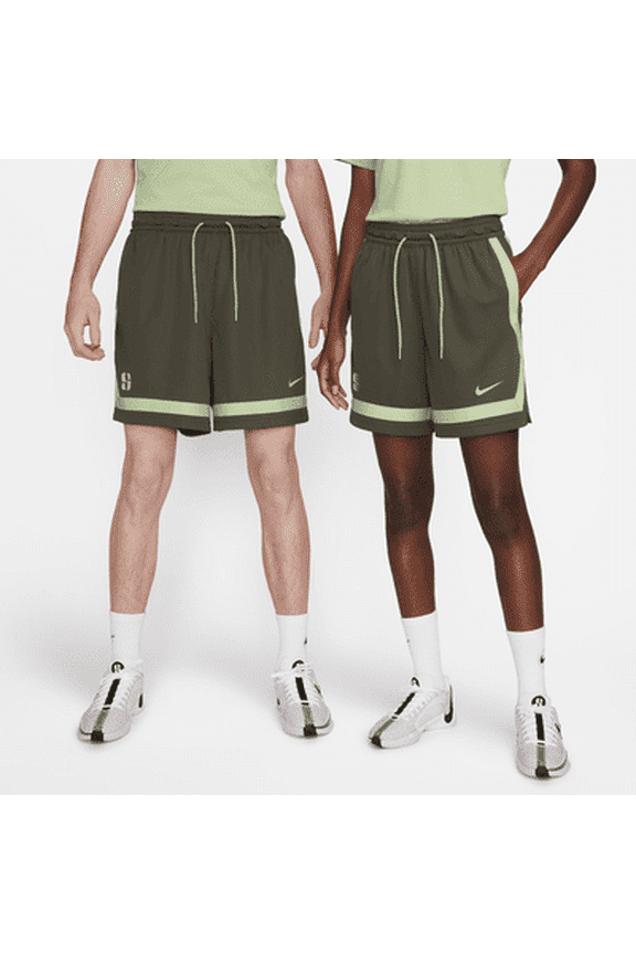 Sabrina Dri-FIT Basketball Shorts Color: Cargo Khaki/Honeydew/Oil Green/Honeydew Size: M