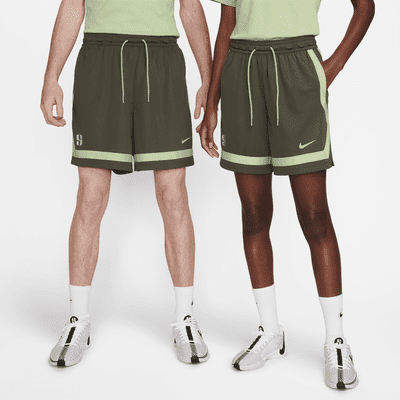 Sabrina Dri-FIT Basketball Shorts Color: Cargo Khaki/Honeydew/Oil Green/Honeydew Size: M