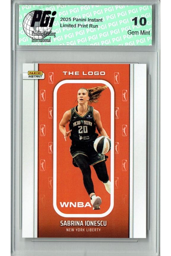 Sabrina Ionescu 2025 WNBA The Logo #LOGO-4 Only 1,447 Made Rare Card PGI 10